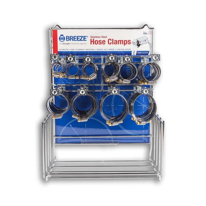 Breeze AeroSeal Liner Clamp Assortment Display Case 9150ASSORTMENT